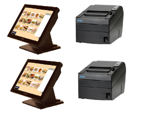 Kiosk package with two kiosks
